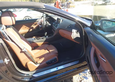 2015 BMW 6 Series 640I из США, поврежденный, VIN WBALW7C5XFD596101